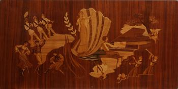 INTARSIATAVLA, troligen Mjölby Intarsia, 1900-tal.