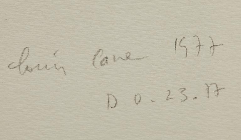 LOUIS CANE, gouache, sign och dat 1977.