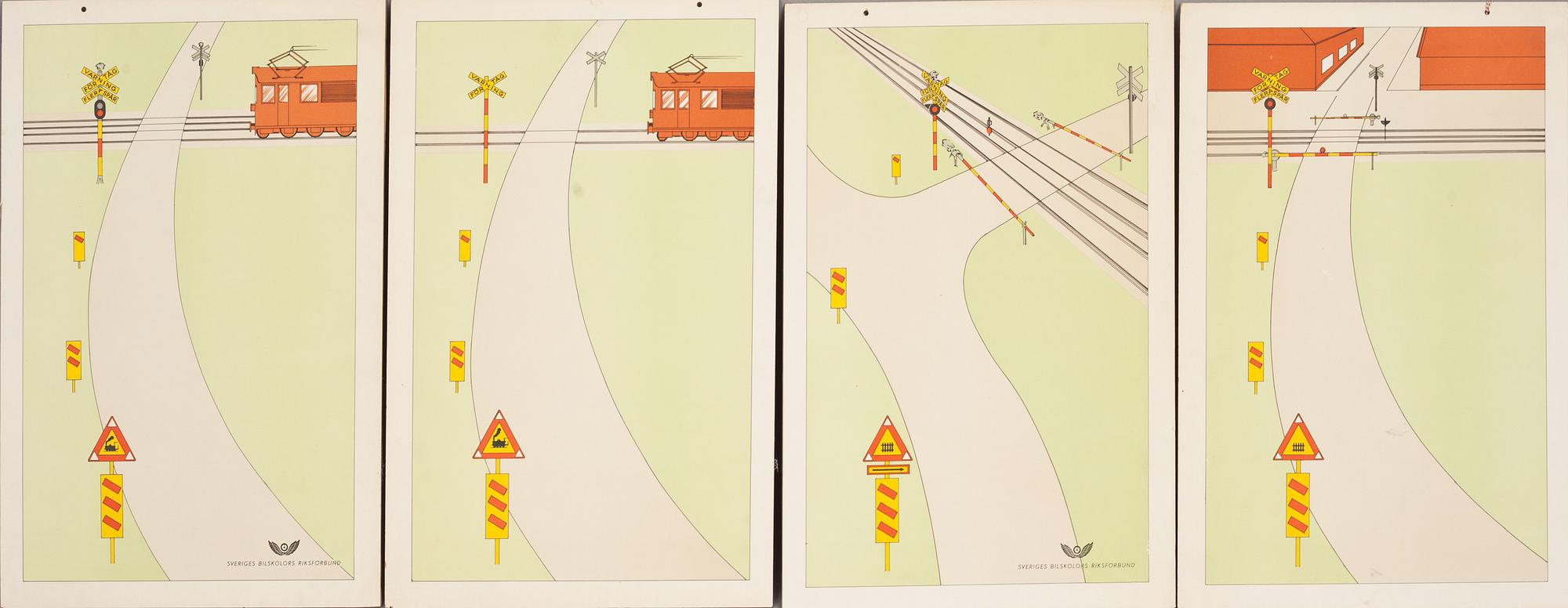 PLANSCHER, 4+4 st. 1900-talets andra hälft.