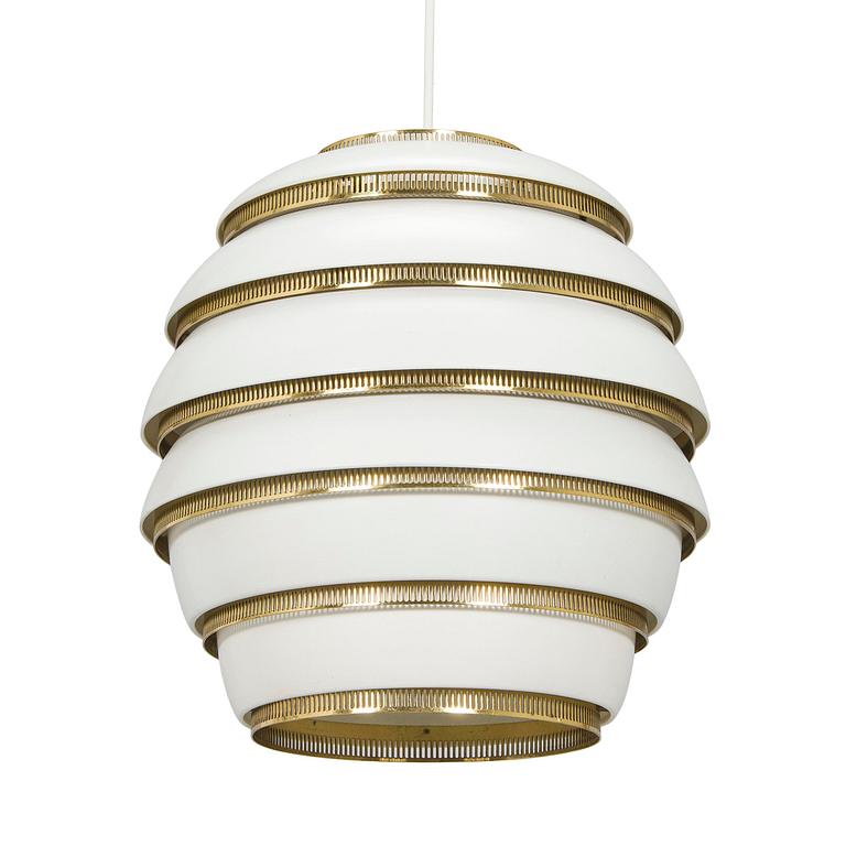 Alvar Aalto, a pendant lamp A332, 'Beehive' for Valaistustyö.