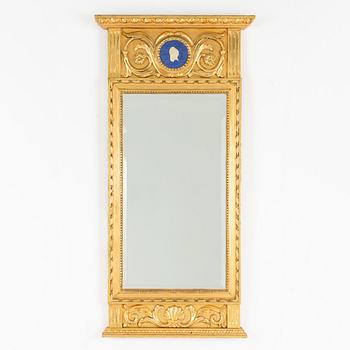 A late Gustavian style mirror, John Lundmark, early 20th Century.