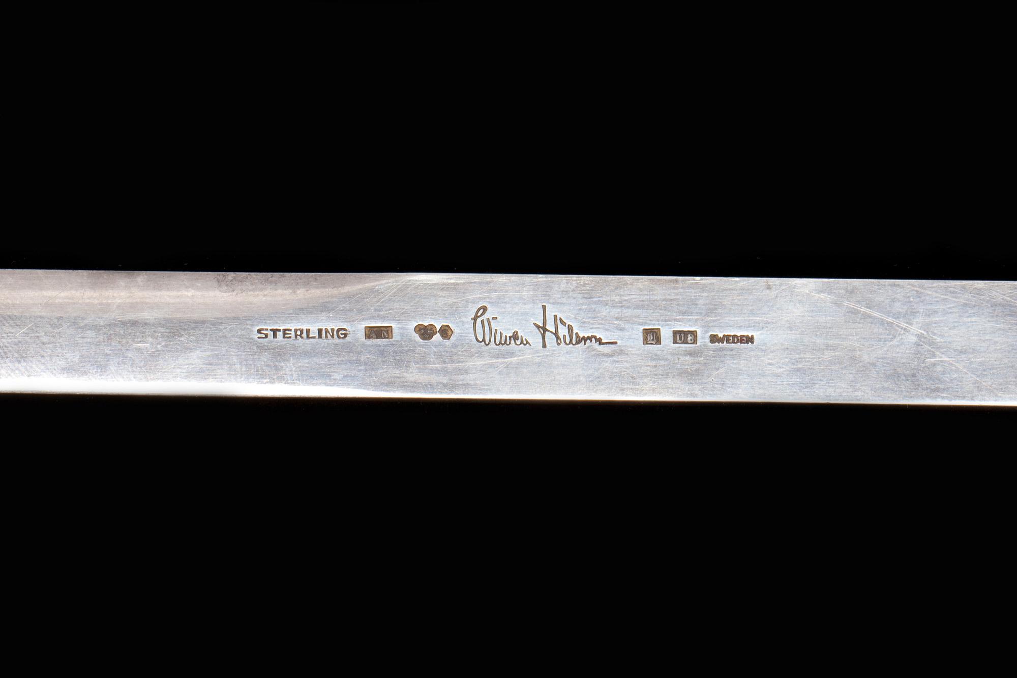 BREVKNIV, silver, Wiwen Nilsson, 1946. Vikt 34 g.