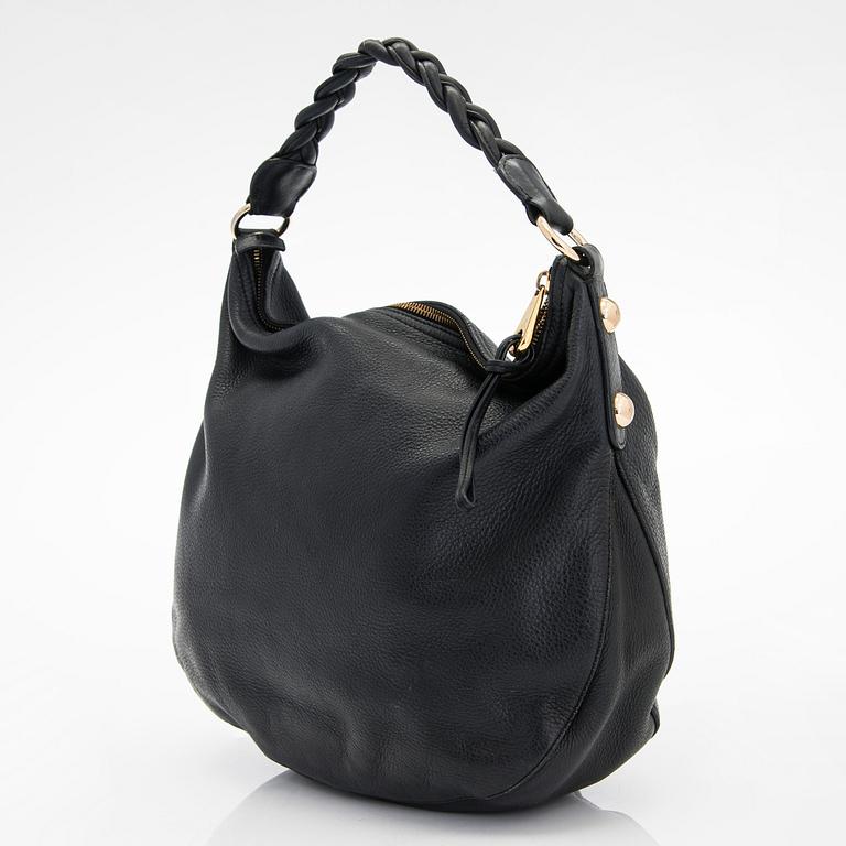 Mulberry, a black leather 'Daria' hobo bag.