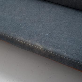 Peter Hvidt & Orla Mølgaard Nielsen, a corner sofa with table, three pieces, 'Minerva', France & Daverkosen, Denmark, 1950s/1960s.