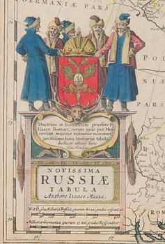 Kartta "Novissima Russiae Tabula Authore Isaaco Massa".