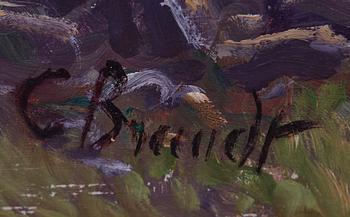 CARL BRANDT, olja på duk, signerad.