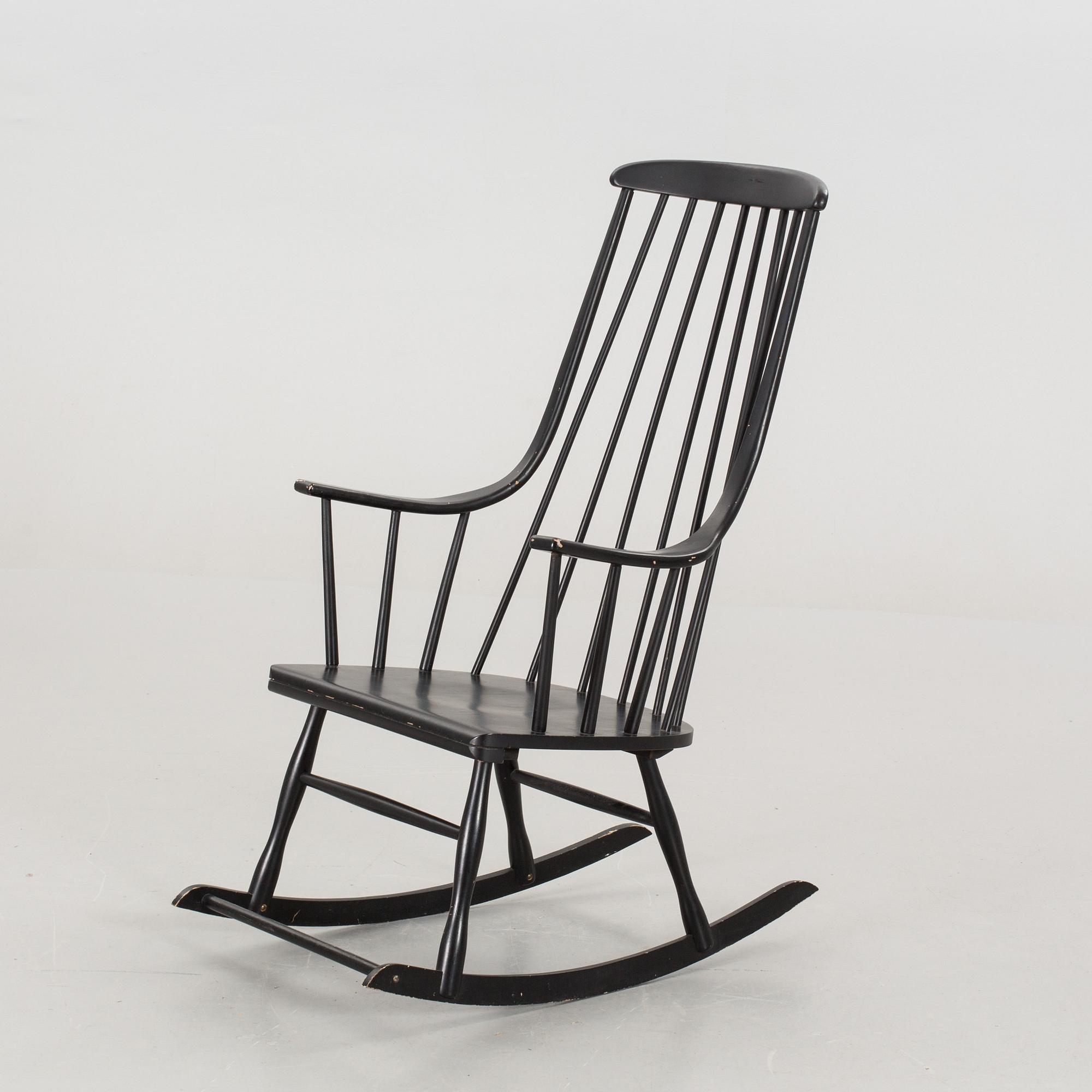 A ROCKING CHAIR BY LENA LARSSON "BOHEM" NESTO NÄSSJÖ, SECOND HALF OF 20TH CENTURY.