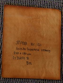 Gunilla Lagerhem Ullberg, Kasthall, matta, "Stubb 121", handtuftad, ca 236 x 170 cm,