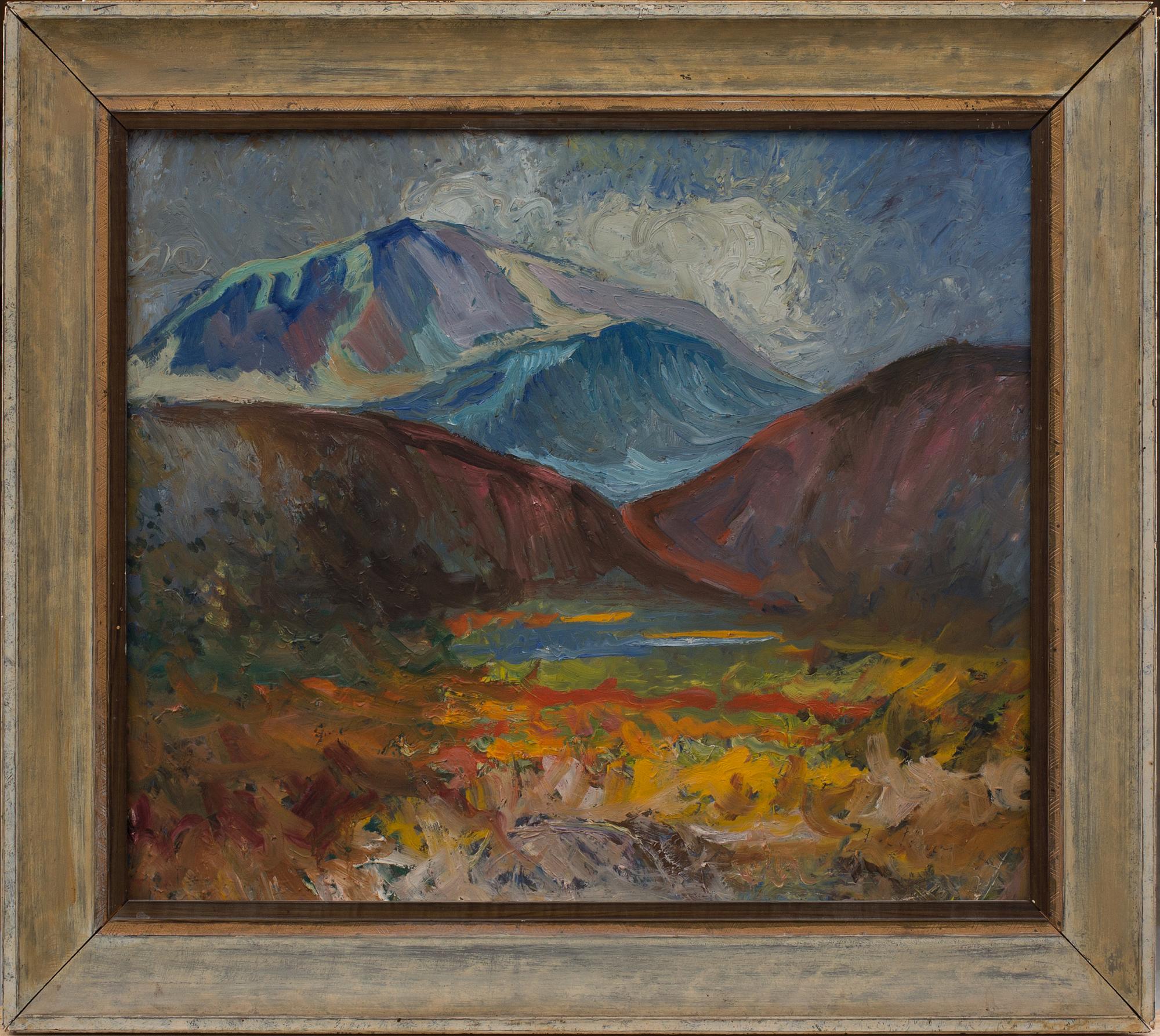 PÄR IVAR TÖRNEBACKE, olja på pannå. Signerad.