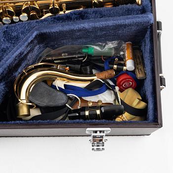 A brass 'YTS-62' saxophone, Yamaha, Japan.