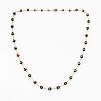 Collier, 14K guld med bandade agater.