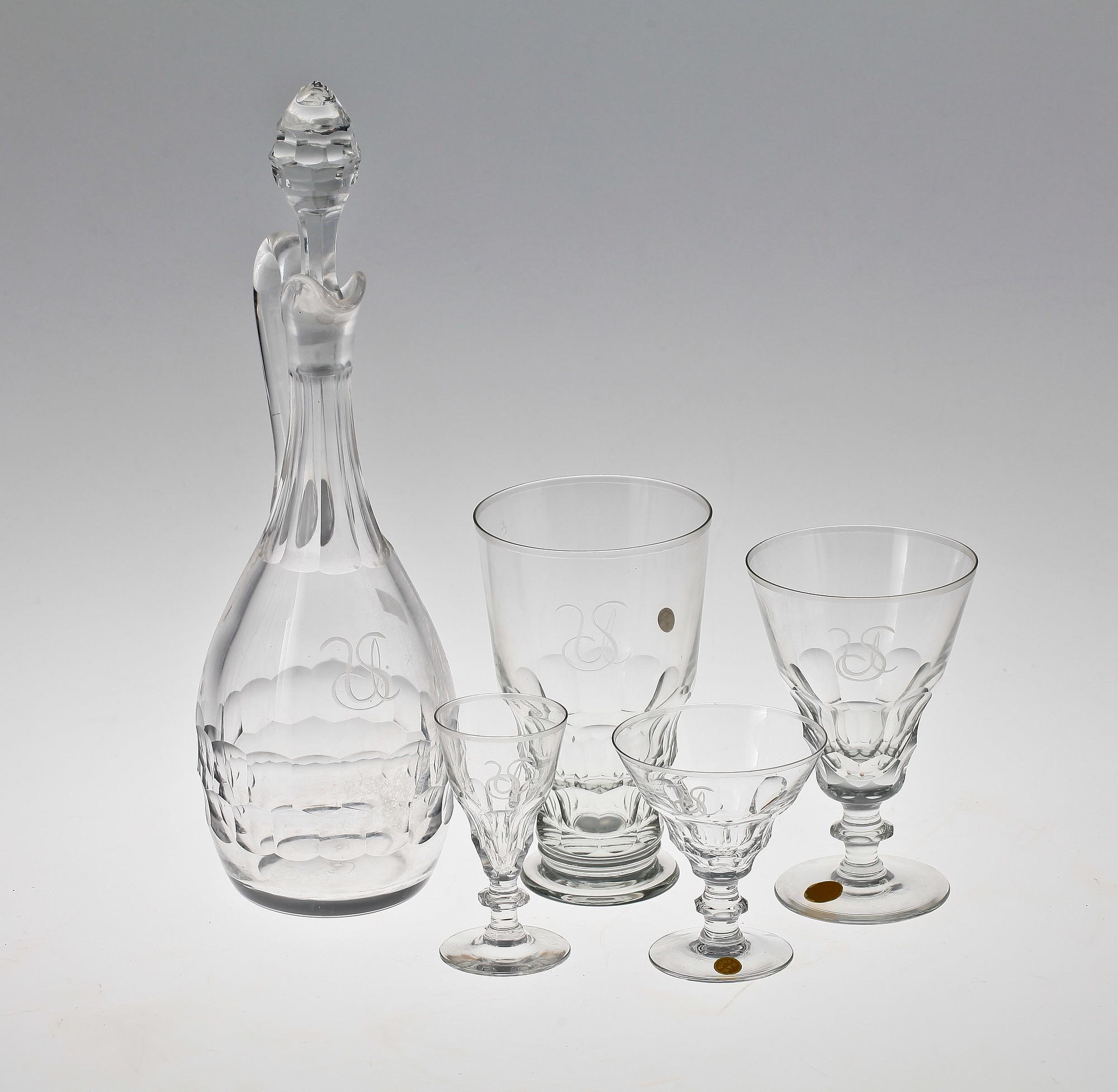 GLASSERVIS, 36 delar, Kosta.