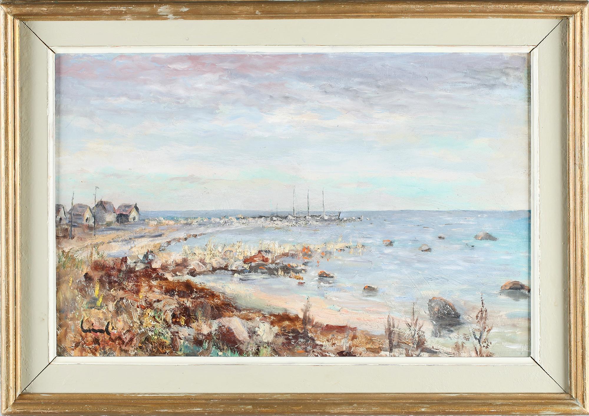 OLAVI LAINE, olja på pannå, signerad.