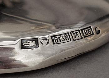 PARTI SILVER, 5 delar, bla Kultateollisuus Ky, Åbo, Finland, 1932. Tot vikt ca 661g.