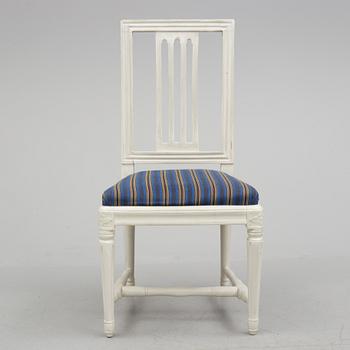 A signed Gustavian chair by Johan Öhrmark, master in Stockhom 1777-1814.