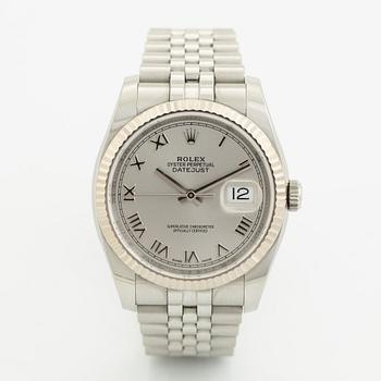 Rolex, Oyster Perpetual, Datejust, wristwatch, 36 mm.