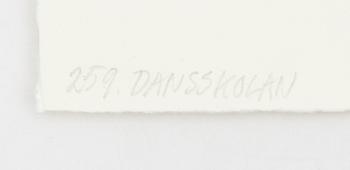 Hans Wigert, Etsning, "Dansskolan".