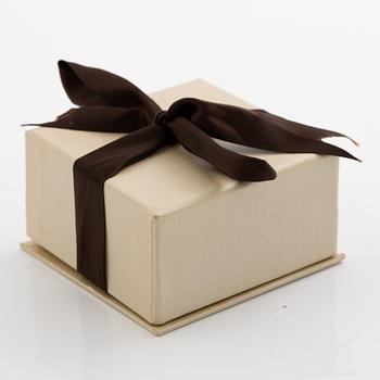 Earrings. a pair, 14K white gold with princess-cut diamonds.