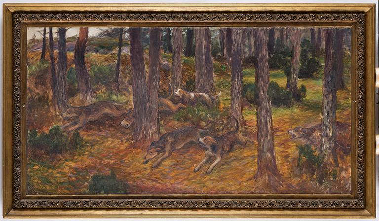 Bruno Liljefors, Hunting dogs.