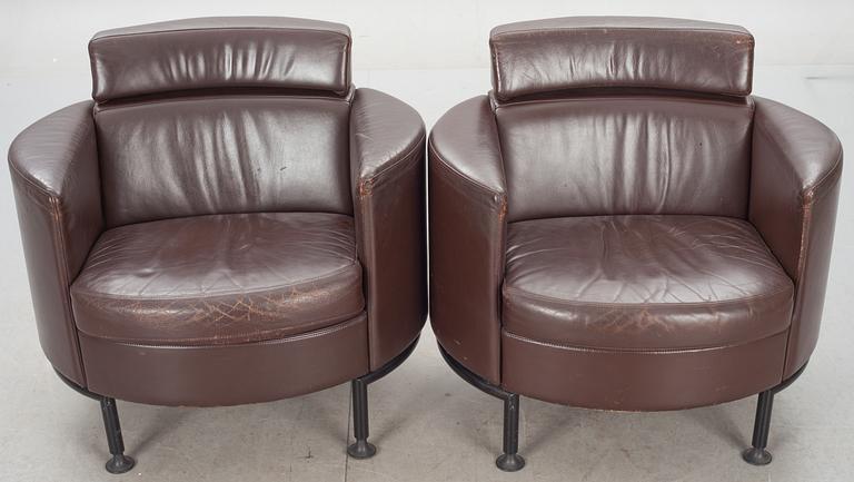 FÅTÖLJER, ett par, Karl-Erik Ekselius, JOC, Vetlanda, 1900-talets andra hälft.