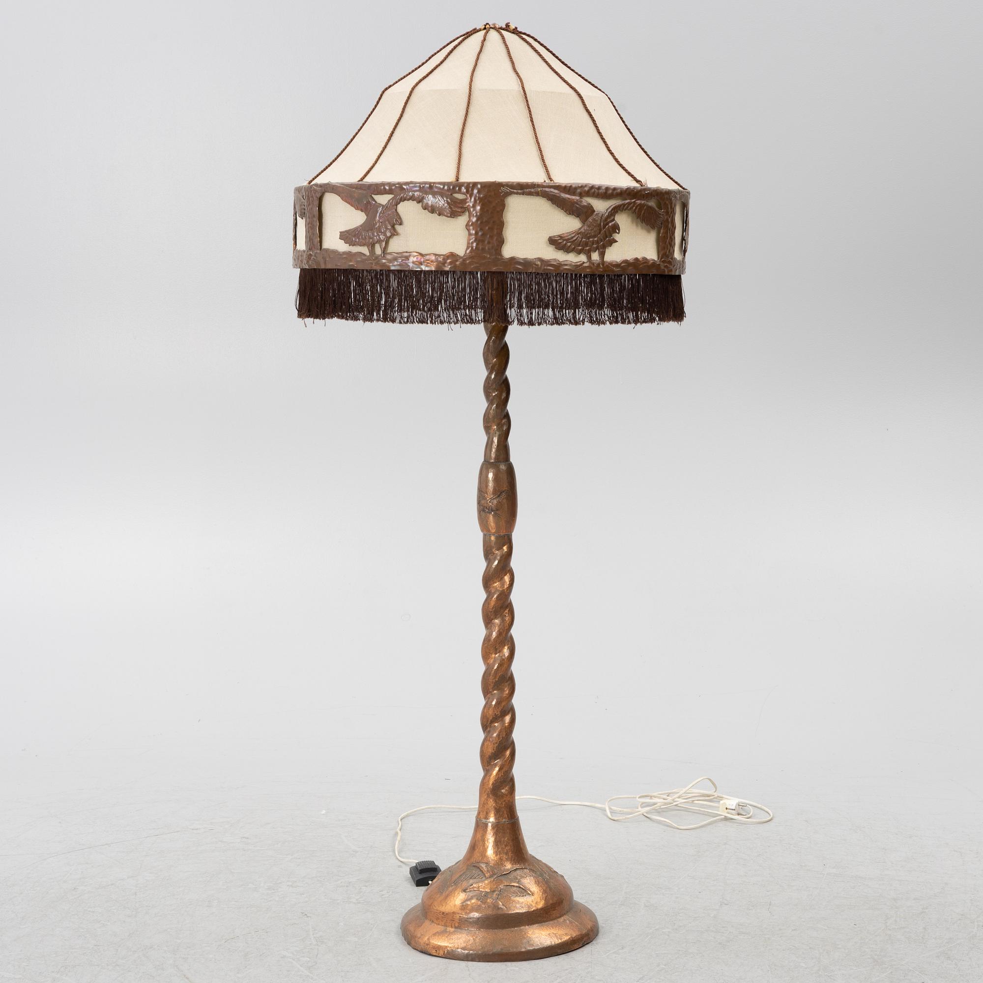 Floor lamp, Art Nouveau, early 20th century.