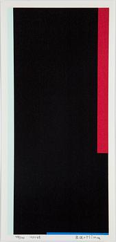 Olle Baertling · OLLE BAERTLING, "Colonnes dans le noir", 1951, serigrafi, numrerad 98/300, dat. 1959-68.