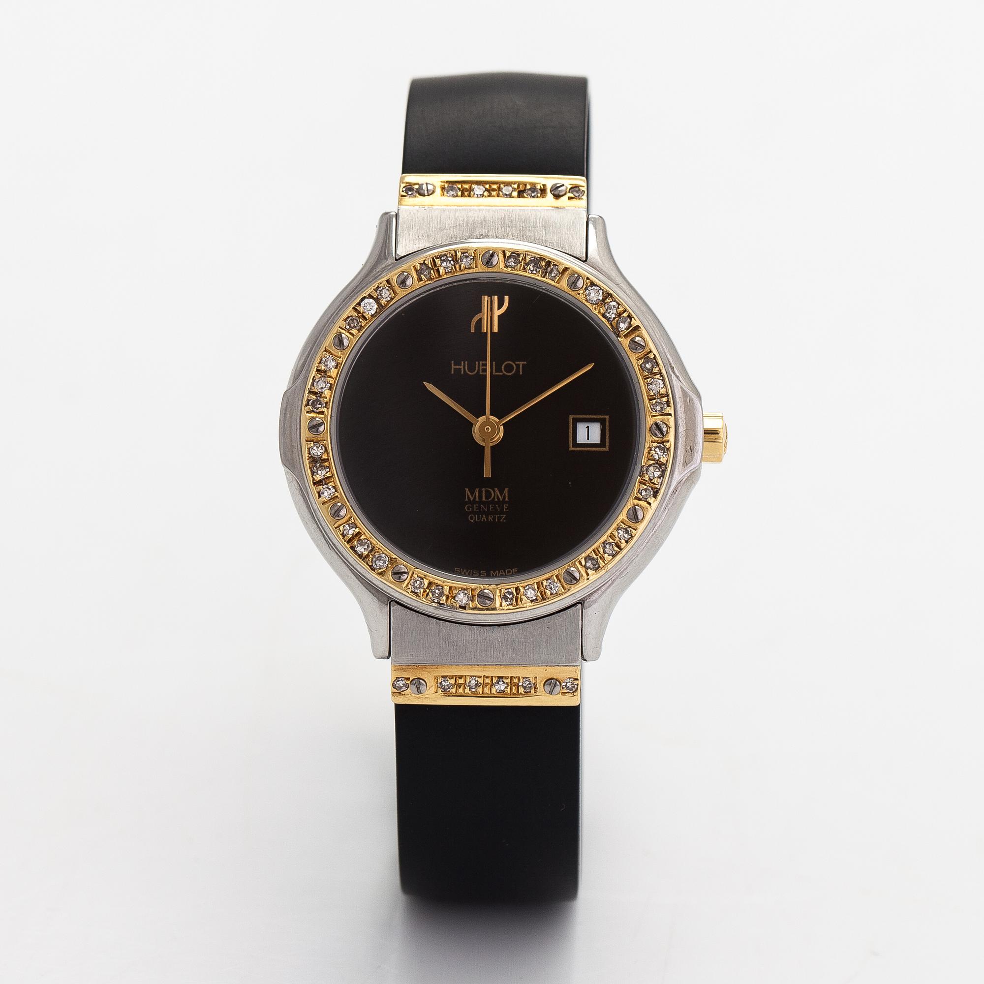 Hublot, MDM, wristwatch, 28 mm.