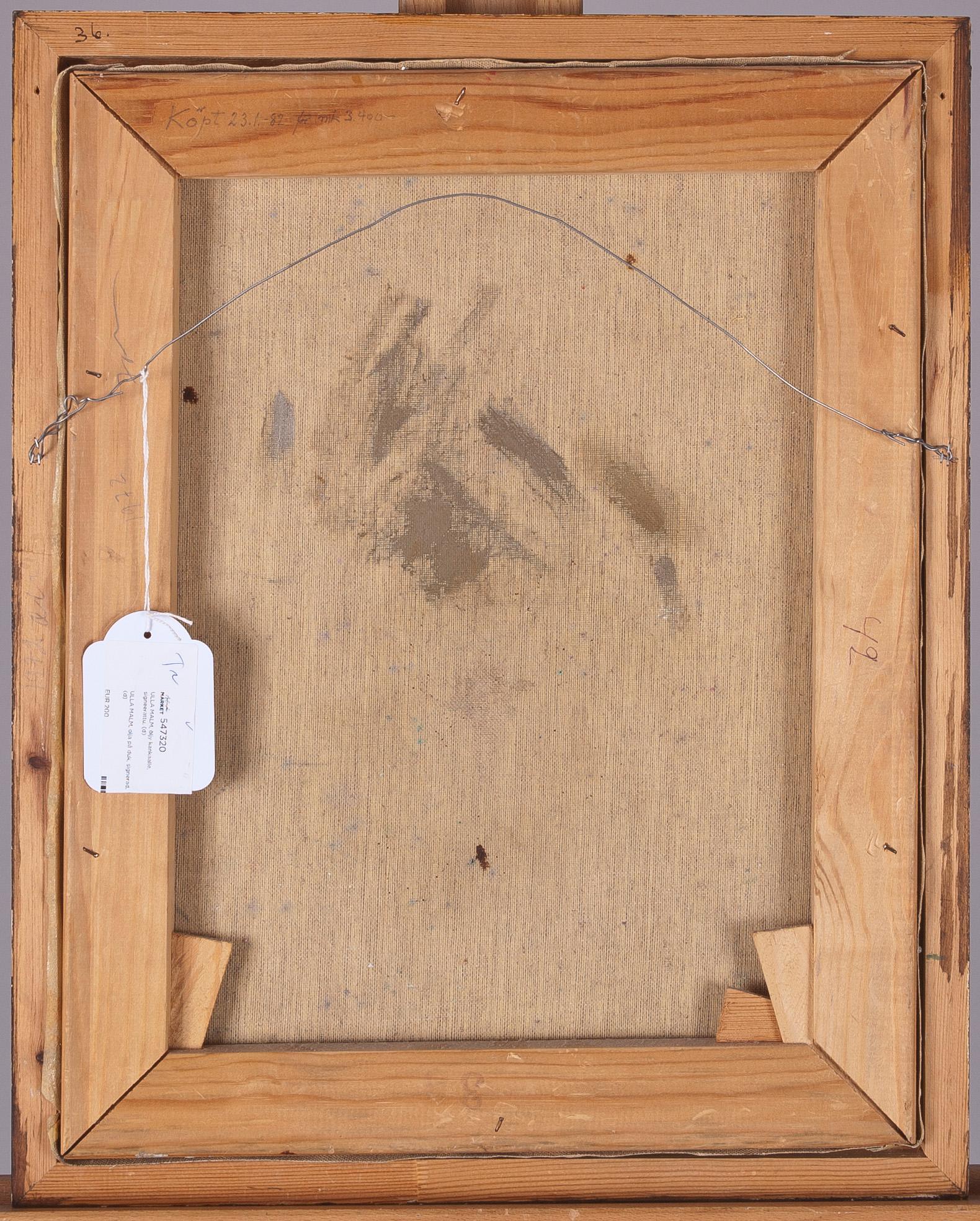 ULLA MALM, olja på duk, signerad.