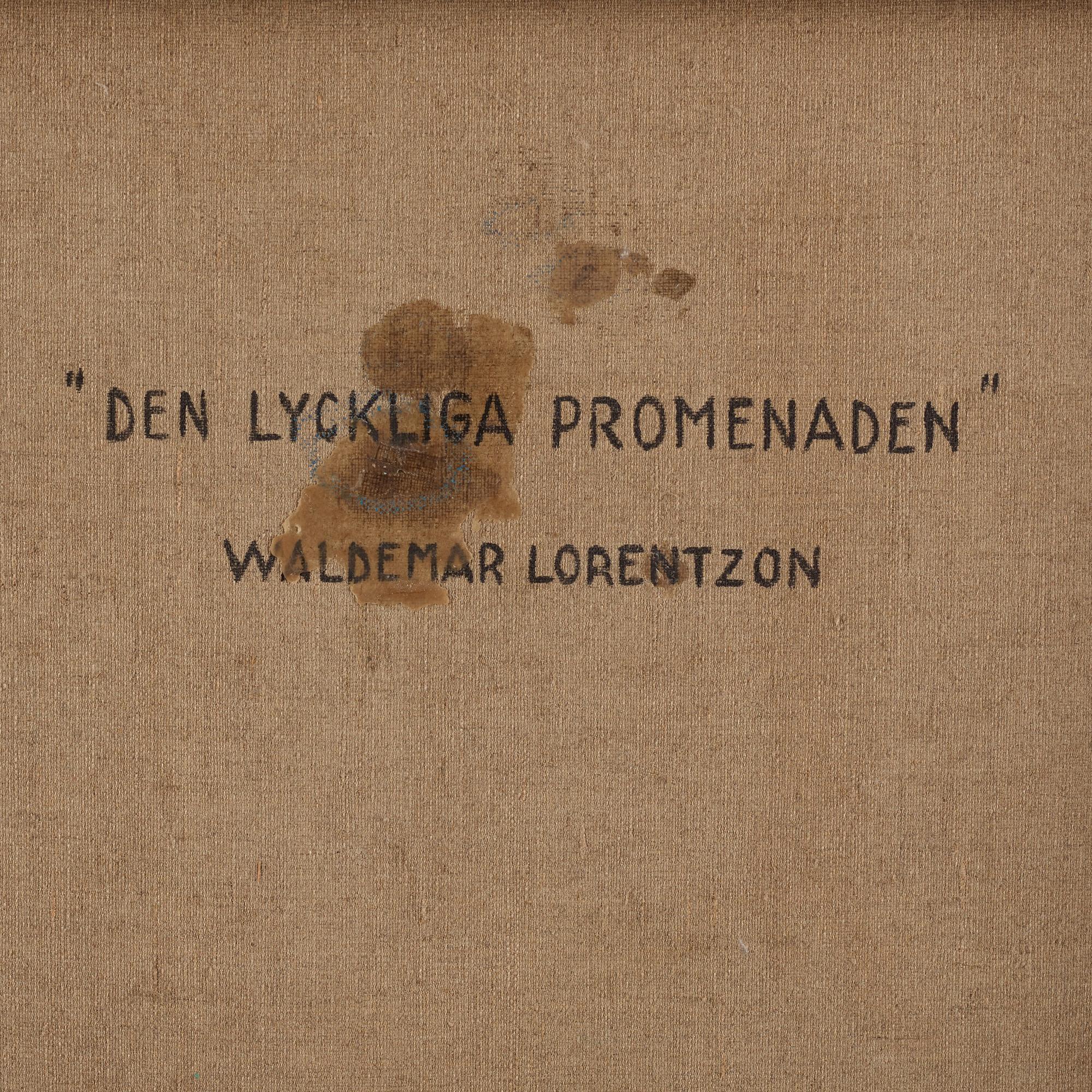 Waldemar Lorentzon, "Den lyckliga promenaden".