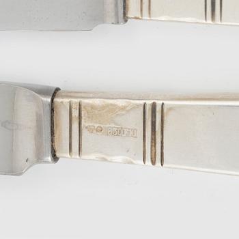 Jacob Ängman, bestickservis, 93 delar, silver, "Rosenholm", GAB, Eskilstuna, 1978-1981.