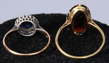 RINGAR, 2 st, guld 18k.