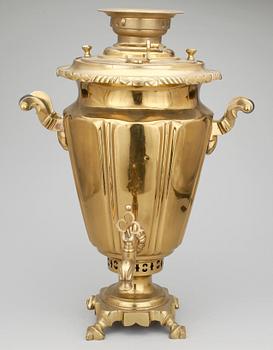 TESAMOVAR, mässing, Ryssland, omkring sekelskiftet, 1800/1900.