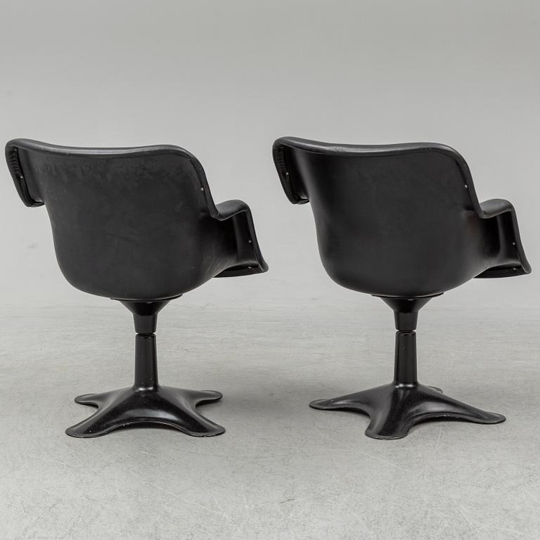 YRJÖ KUKKAPURO, a pair of 'Junior' armchairs, Haimi 1960's.