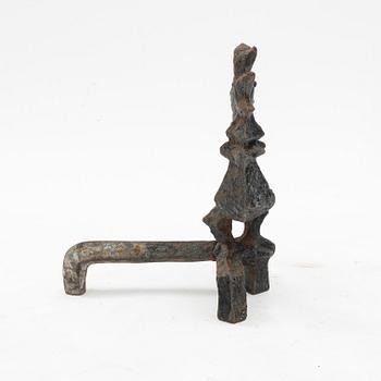 Olle Hermansson, a cast iron andiron, 1960's.