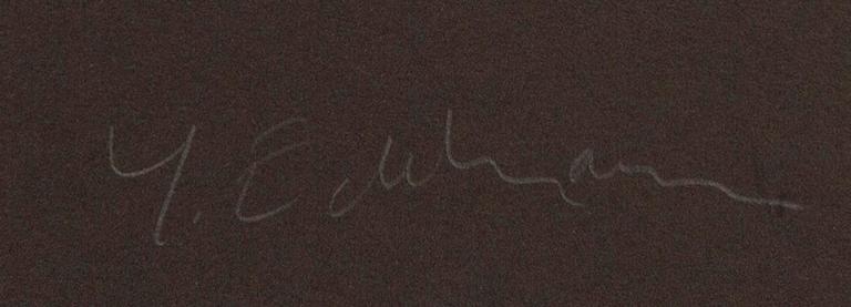 Yrjö Edelmann, a signed color lithograph.