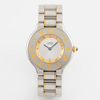 must de CARTIER, Must 21, wristwatch, 28 mm.