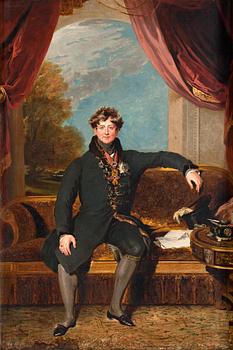 373. Thomas Lawrence Circle of, "Konung Georg IV av Storbritannien" (1762-1830).