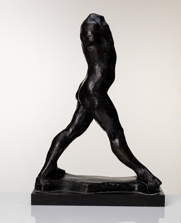 Gudmar Olovson, sculpture. Signed. Numbered. Foundry mark. Bronze, total height 67 cm, length 46 cm.