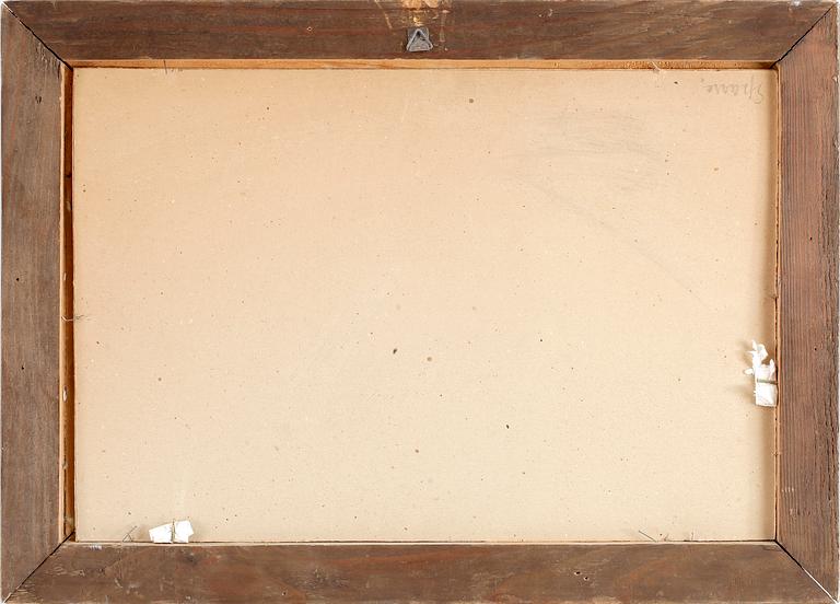 HERMANN REISZ, olja på papp-pannå, signerad.