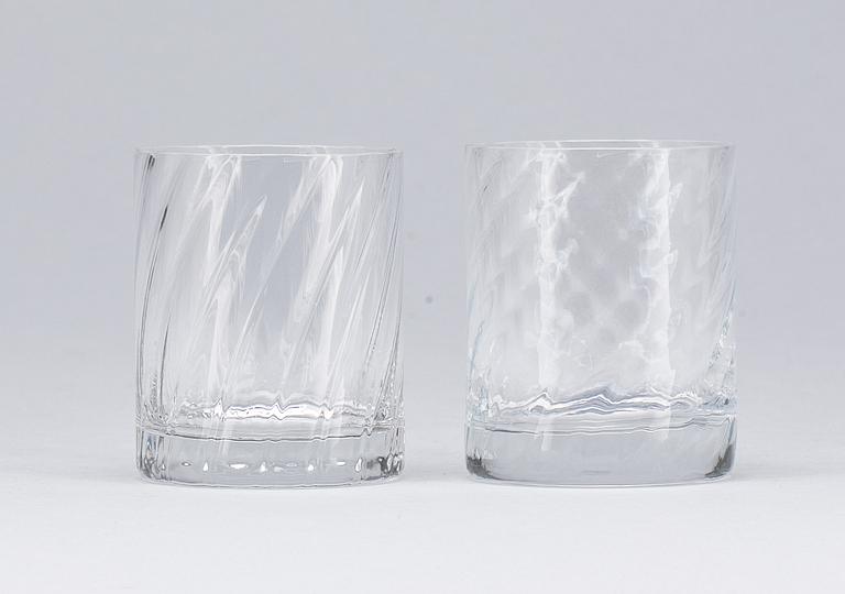 WHISKYGLAS, 11 st, "Helena", Orrefors.