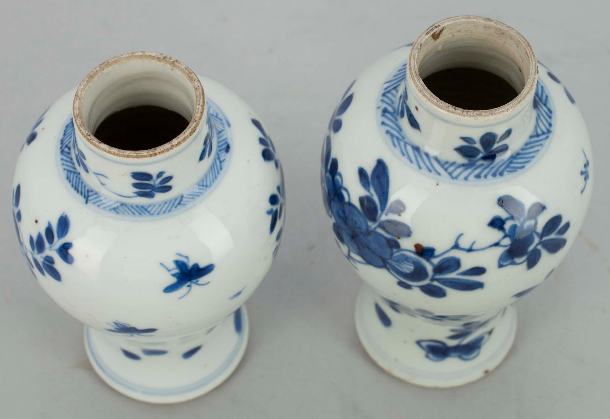 MALJAKKOJA, 2 kpl,  mahd. Kangxi, Kiina, 1600-luku.