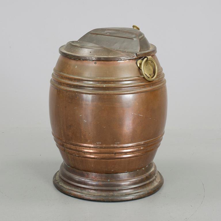 VATTENTUNNA, koppar, Garfström, Upsala, sent 1800-tal.