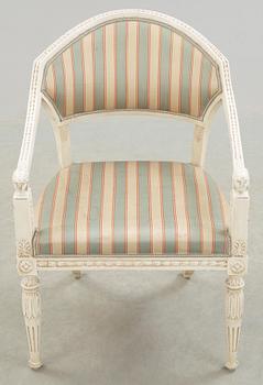 KARMSTOL, Sengustaviansk, 1800-talets början.