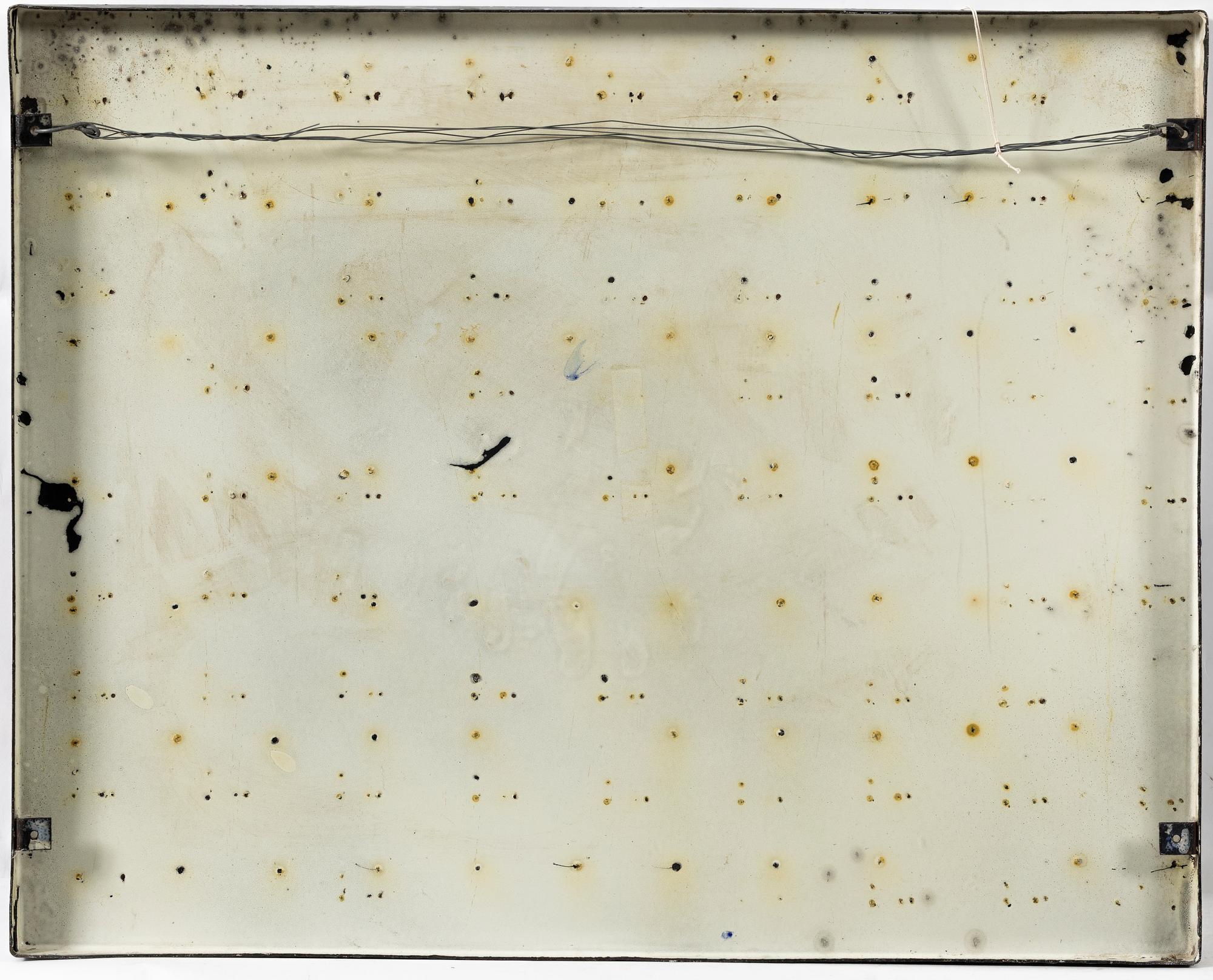 Stig Lindberg, Wall relief in enamelled sheet metal, Gustavsberg, 1960s.