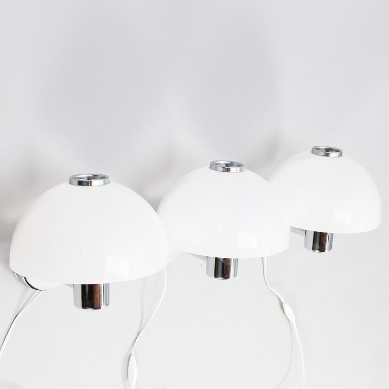 HEIKKI TURUNEN and TIMO SAARNIO, Three "Valio", wall lamps for Orno.