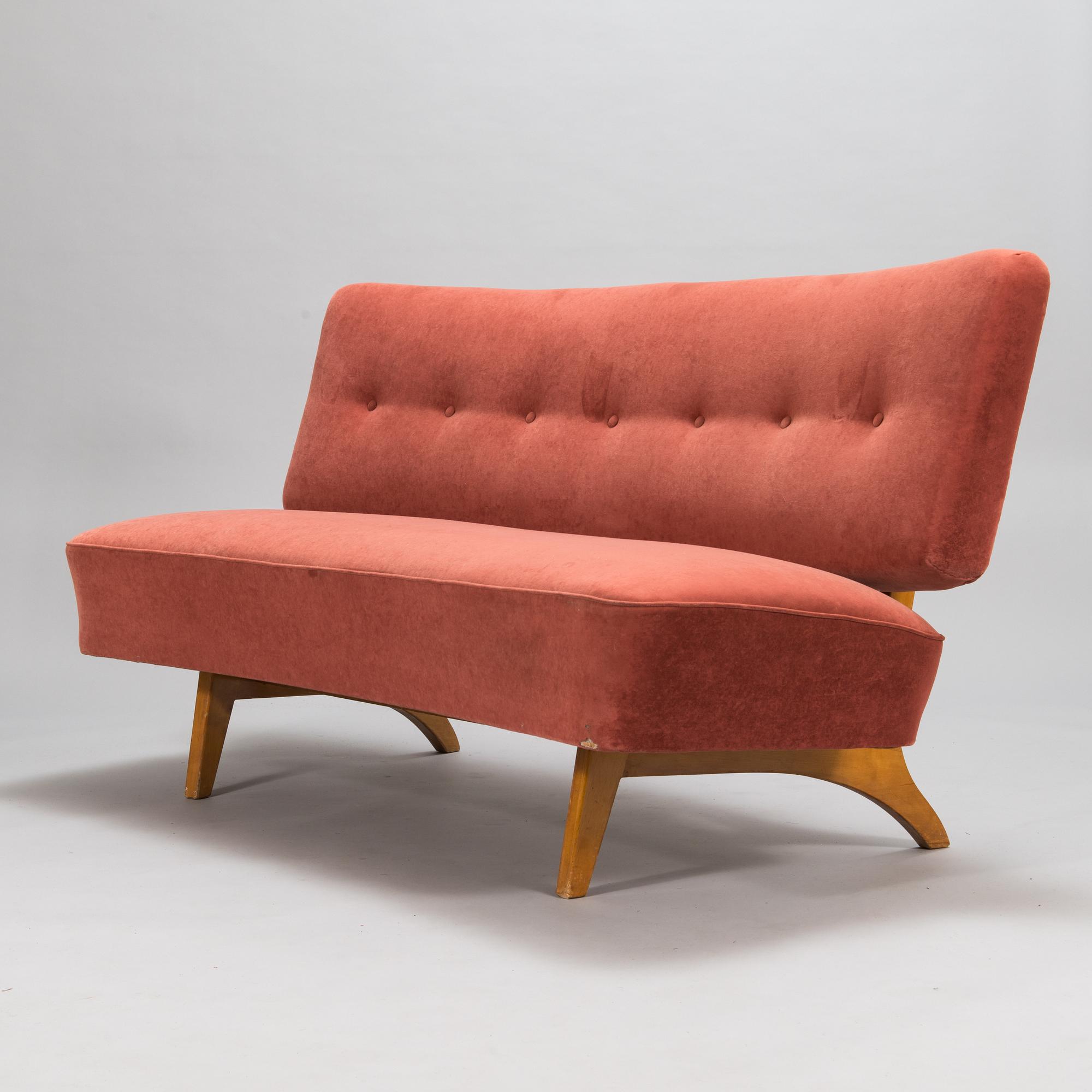 Oiva Parviainen, A 1950s sofa, 'Susanna' for Lahden Lepokalusto, Finland.