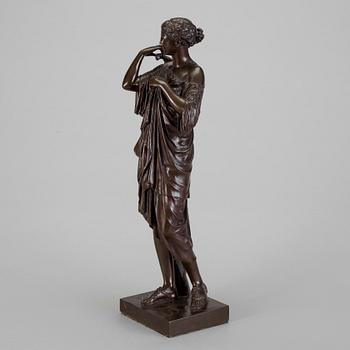 SKULPTUR I BRONS, Frankrike 1800-talets slut. Gjutarstämplar F.Barbedienne Fondeur.