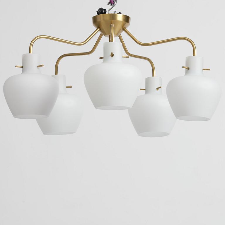 Hans Bergström, a ceiling lamp model 136/5, ateljé Lyktan, Åhus, 1940s.
