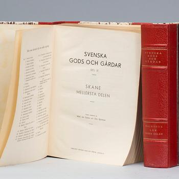 BOKVERK, tre volymer, "Svenska gods och gårdar, Malmöhus Län. Wald. von Sydow och sten Björkman, 1944.