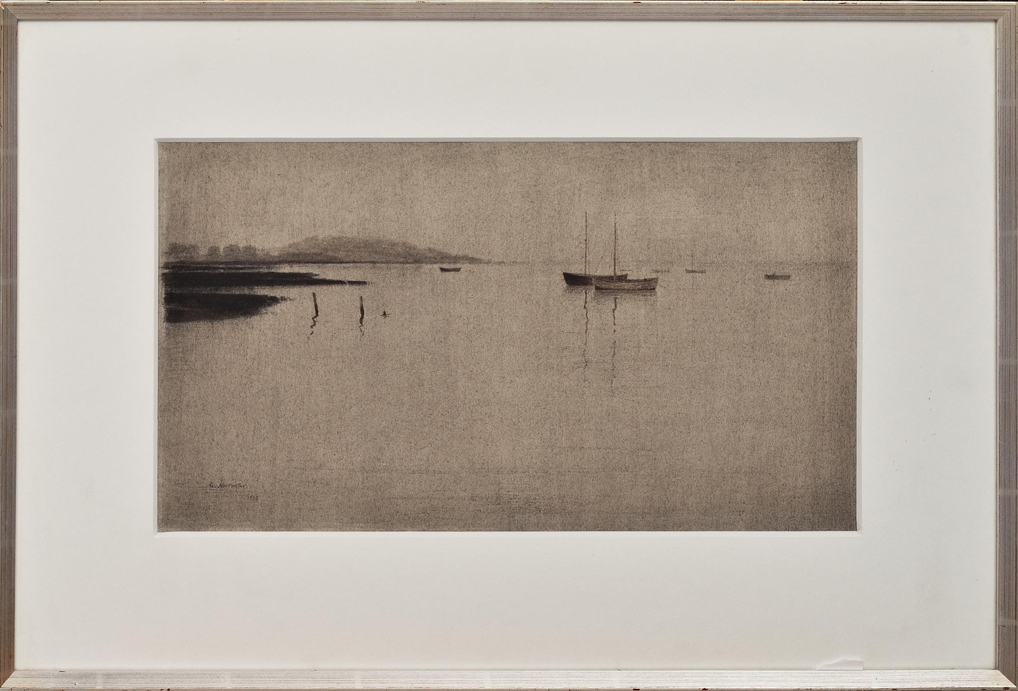 GUNNAR NORRMAN, blandteknik, signerad och daterad 1958.